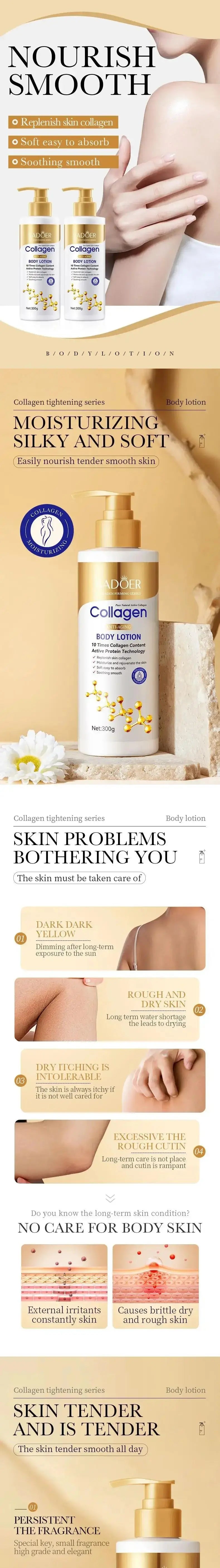 Collagen Milk Brightening Skin Moisturizing Lotion for all skin